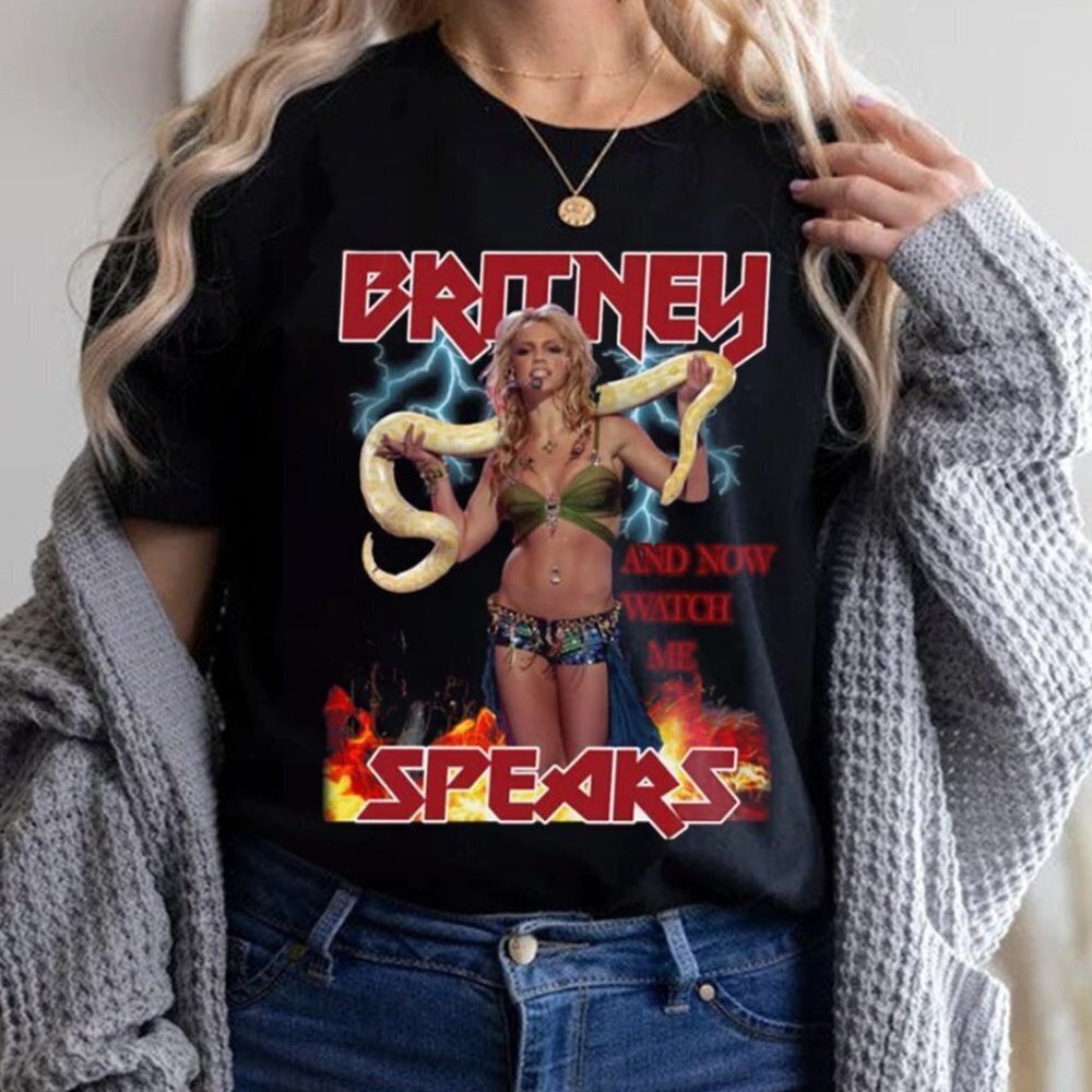 Britney Spears And Now Watch Me T Shirt Princess Pop Music Fans Unisex Tshirt